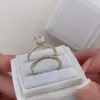 3ct Cushion Cut White Sapphire 2pcs Bridal Set in Gold