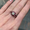 3ct Ruby Calibre Halo Engagement Ring