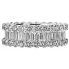 5.44ctw Baguette Cut Eternity Band