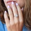 1.2 CT Round Cut Delicate Engagement Ring 