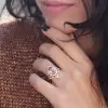 Pear Cut Halo Rose Gold 3.0 CT Two Pieces Wedding Ring Set