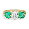 1.16ct Three-Stone Engagement Ring in Gold