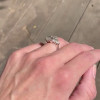 7ct Three-Stone Emerald Cut White Sapphire Engagement Ring