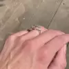 7ct Three-Stone Emerald Cut White Sapphire Engagement Ring
