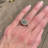 7ct Three-Stone Emerald Cut White Sapphire Engagement Ring
