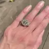 7ct Three-Stone Emerald Cut White Sapphire Engagement Ring