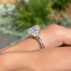 3.8 CT Radiant Cut Three-Stone Engagement Ring