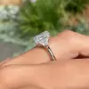 3.8 CT Radiant Cut Three-Stone Engagement Ring