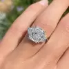 3.8 CT Radiant Cut Three-Stone Engagement Ring