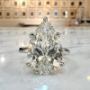 10ct Pear Cut Classic Engagement Ring