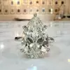 10ct Pear Cut Classic Engagement Ring