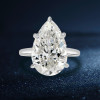 10ct Pear Cut Classic Engagement Ring