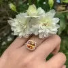 Cushion Cut Halo Rose Gold 3.0 CT Matching Couples' Rings