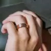 Cushion Cut Halo Rose Gold 3.0 CT Matching Couples' Rings