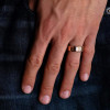 Cushion Cut Halo Rose Gold 3.0 CT Matching Couples' Rings