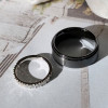 Black and White Pave White Sapphire Couples Ring