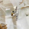 Round Cut 1.5 CT White Sapphire Matching Couples' Rings