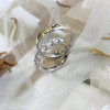 Round Cut 1.5 CT White Sapphire Matching Couples' Rings