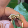 9.16 CT Cushion Cut 2-Stone Elegant Engagement Ring