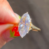 5ct Marquise Cut White Sapphire Engagement Ring