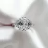 5ct Three-stone Oval Cut Engagement Ring