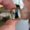3.8ct Marquise Cut European Shank Vintage Engagement Ring