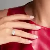 3.8ct Marquise Cut European Shank Vintage Engagement Ring