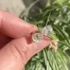 2.49 CT Pear Cut Twin-Stone Fancy White Sapphire Engagement Ring