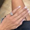 2CT Round Brilliant Cut Three-Stone White Sapphire Engagement Ring 