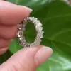 Pear Cut White Sapphire Dainty Eternity Band
