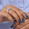 Emerald Cut White Sapphire Engagement Ring