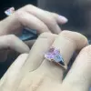 5ct Radiant Cut Pink Sapphire Three-stone Engagement Ring