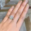 Oval Cut 5 Carat Flanked With Pears On The Sides Engagement Ring