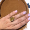 5ct Pear Cut Yellow Sapphire Classic Engagement Ring