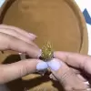 5ct Pear Cut Yellow Sapphire Classic Engagement Ring