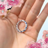 Handmade Micro-Pave Setting Wedding Anniversary Band