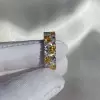 White & Yellow Heart Shape Eternity Band