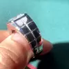 3ct Radiant Cut White Sapphire Ring for Men