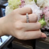 2.75ct Heart Cut White Sapphire Half Eternity Band