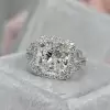 3ct Split Shank Cushion Cut Engagement Ring