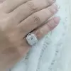 3ct Split Shank Cushion Cut Engagement Ring