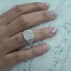 3ct Split Shank Cushion Cut Engagement Ring