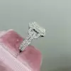 3ct Split Shank Cushion Cut Engagement Ring