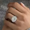 3ct Split Shank Cushion Cut Engagement Ring