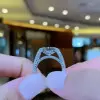 3.55ct Radiant Cut Micro-pave Setting Ring