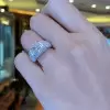 3.55ct Radiant Cut Micro-pave Setting Ring