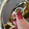 Handmade 3.75CT  Heart & Marquise Shape Eternity Ring