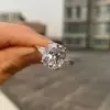 5ct Cushion Cut White Sapphire Engagement Ring