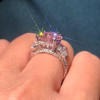 3.5ct Heart Cut Pink Sapphire Engagement Ring
