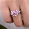 3.5ct Heart Cut Pink Sapphire Engagement Ring